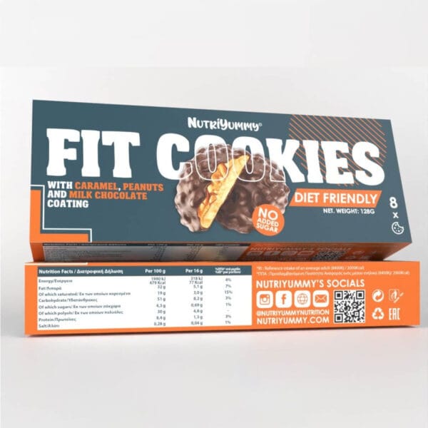 Nutriyummy Cookies Peanut Caramel No Added Sugar